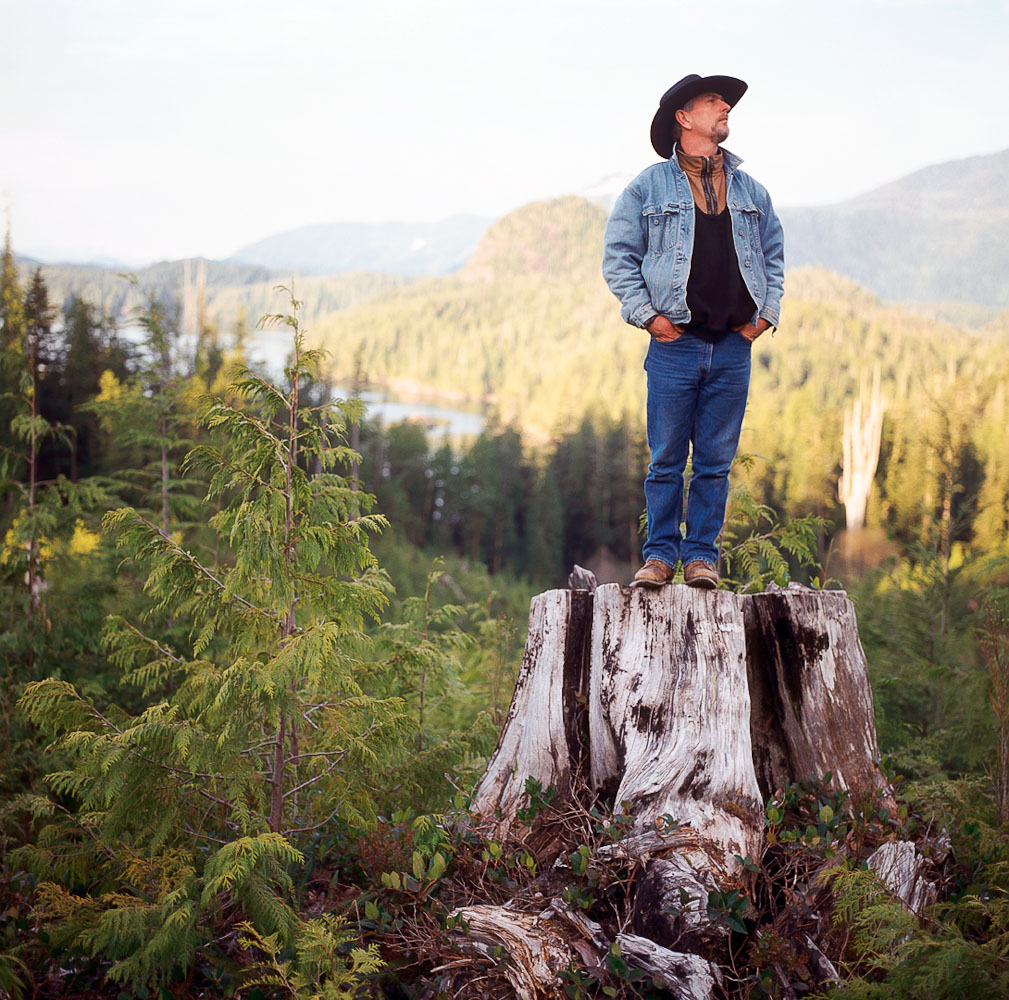 John Caton in Clayoquat sound by winnipeg editorial photographer
