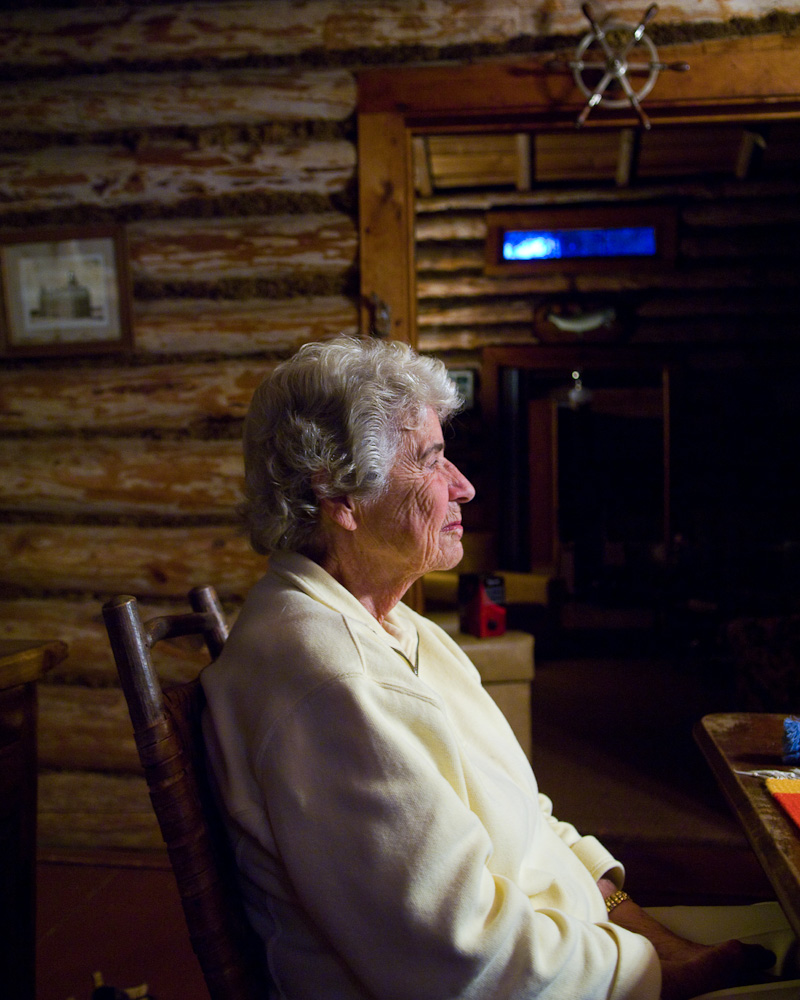 Cabin grandmother by Winnipeg editorial photographer