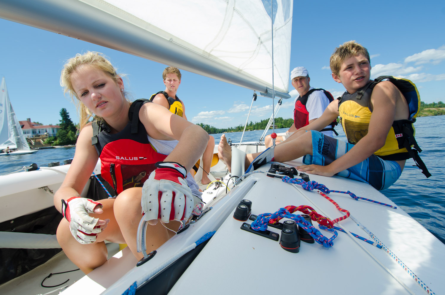 Sailing family by Winnipeg editorial photographer