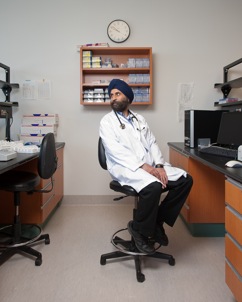 Dr. Harminder Singh by winnipeg editorial photographer