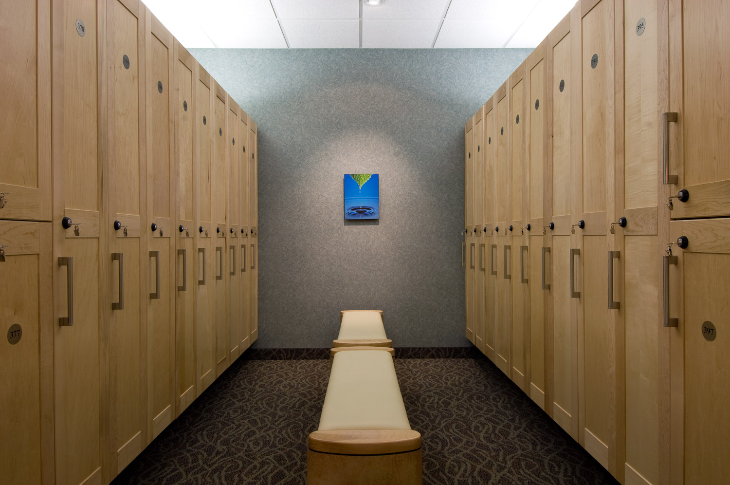 Locker Room by Winnipeg architectural photographer