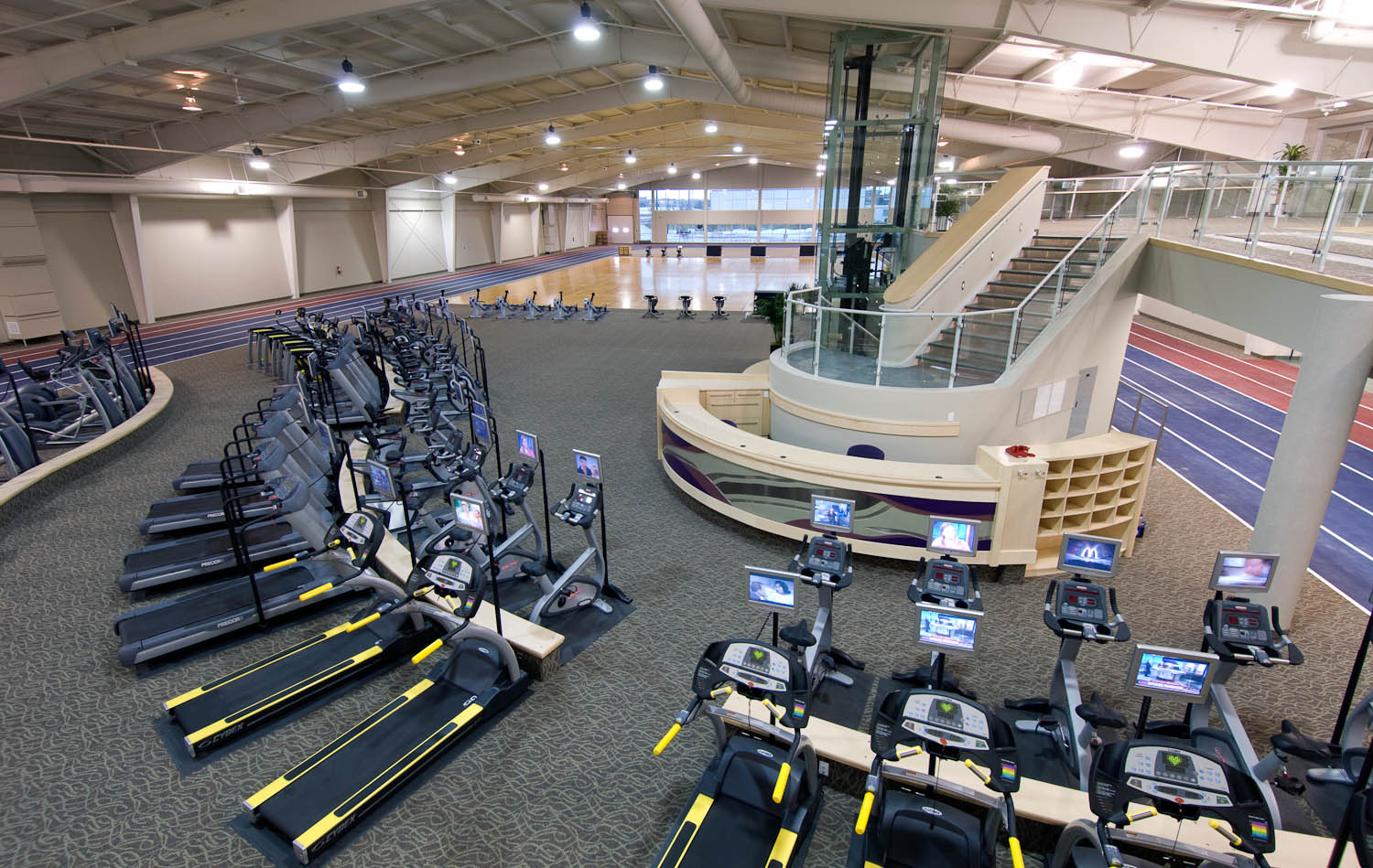 Treadmills by Winnipeg architectural photographer