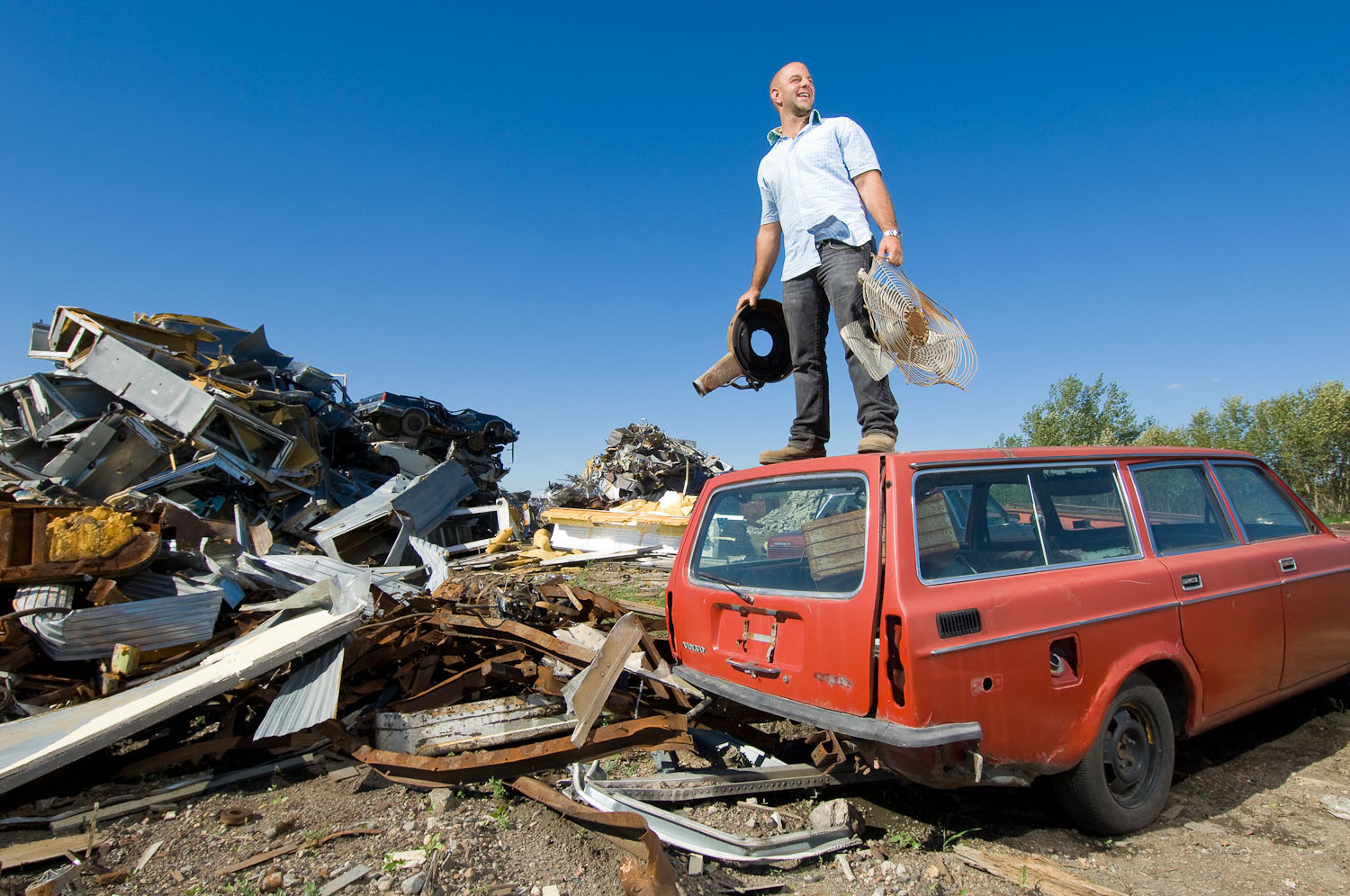 Garbage dump by winnipeg editorial photographer