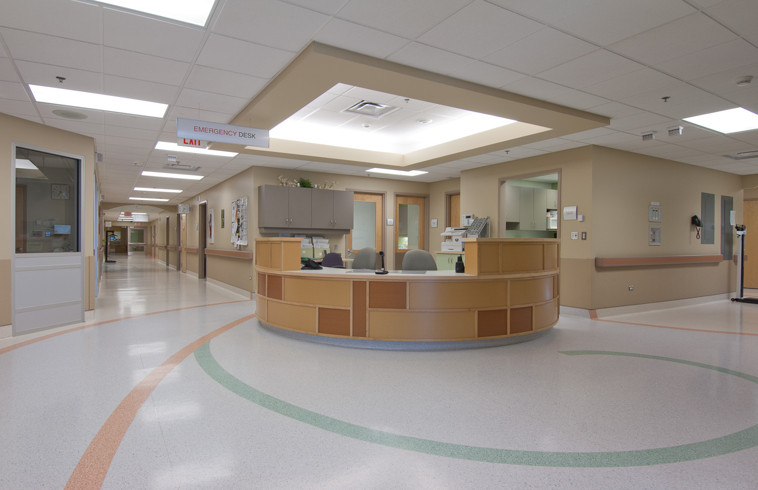 Hospital Lobby by Winnipeg architectural photographer
