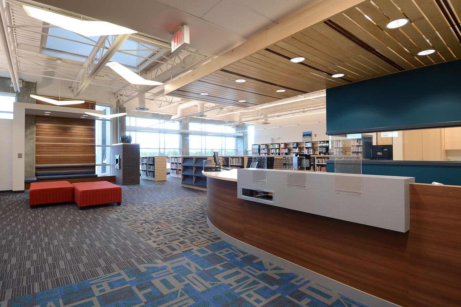 Library by Winnipeg architectural photographer