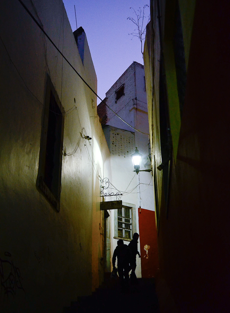Dark alley by Winnipeg travel photographer