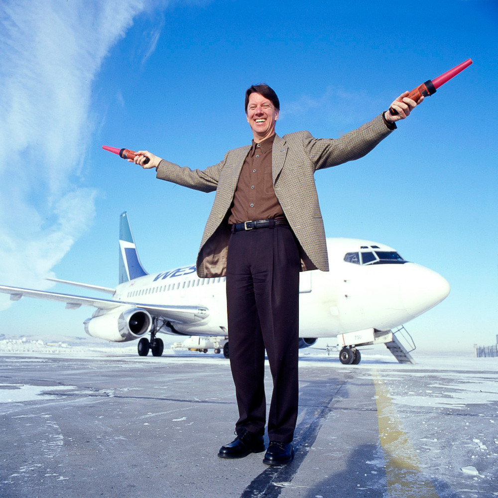 Westjet CEO by winnipeg editorial photographer