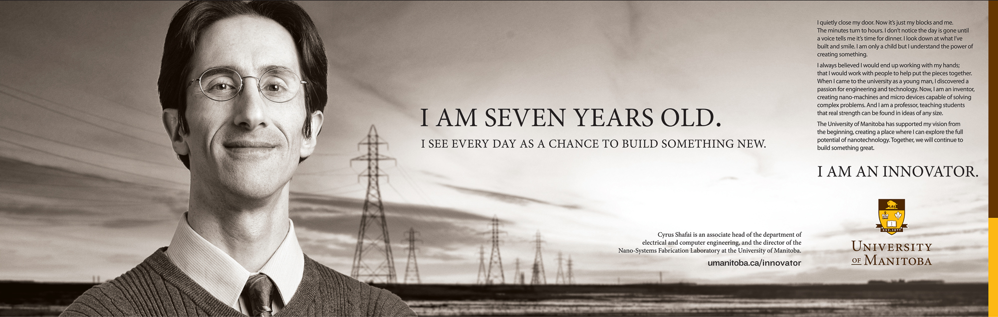 University ad by Winnipeg commercial photographer 2