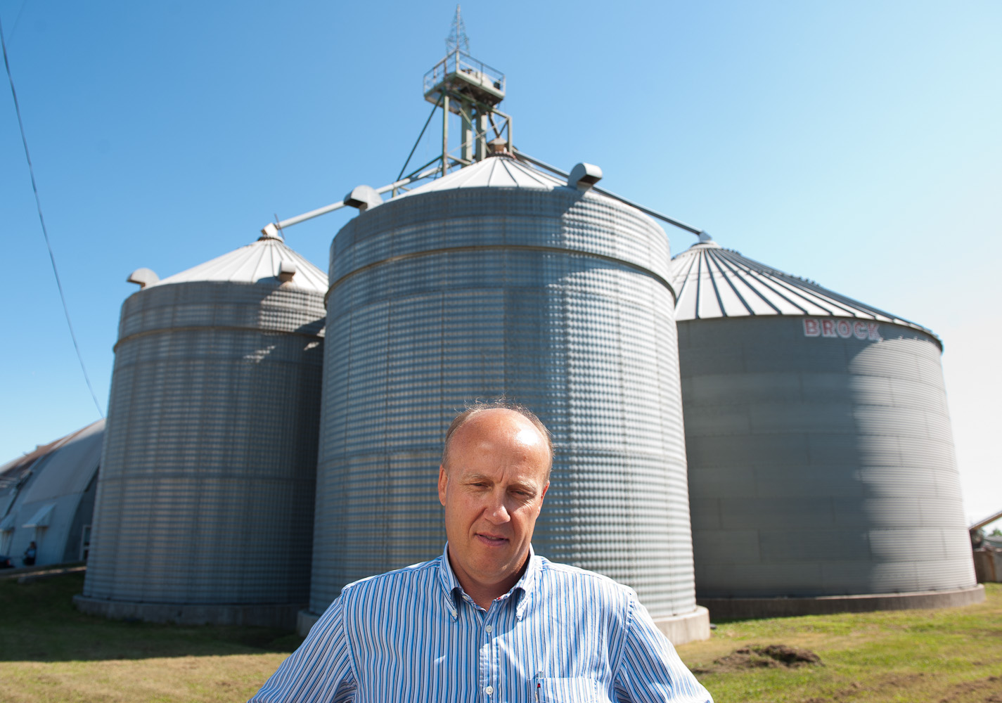 Farm silos by winnipeg editorial photographer